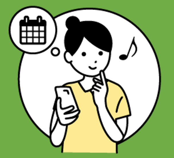 イラストとカレンダーのアイコン